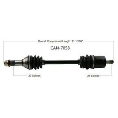 WIDE OPEN OE Replacement CV Axle CAN AM Fr RIGHT MAVERICK TRAIL 800/1000 18-20 CAN-7058